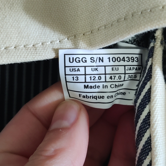 UGG Cream Loafers Slip-On Shoes - Picture 3 of 4